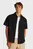 Мужская черная льняная рубашка LINEN COTTON S/S SHIRT