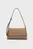 Женская коричневая сумка CK DAILY SHOULDER BAG PEBBLE