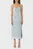 Жіночий блакитний сарафан з візерунком TONAL PETAL SLIP MIDI DS