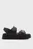 Женские черные кожаные сандалии SPORTY PLATFORM