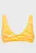 Женский оранжевый лиф от купальника с узором Short Swim Top Women