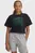 Жіноча чорна футболка UA W VARSITY MIX HW SS CROP