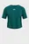 Детская зеленая футболка UA CROP SPORTSTYLE LOGO SS