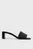 Женские черные мюли BLOCK HEEL
