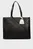 Женская черная сумка с узором K SKUARE LG TOTE EMBOSSED