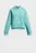 Детское бирюзовое худи UA Rival Fleece Crop Hoodie