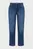 Женские синие джинсы STRAIGHT CROPPED JEANS