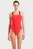 Женский красный купальник ELASTIC SOLID SWIMSUIT