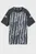 Дитяча темно-сіра футболка у смужку individualLIGA Graphic Football Jersey Youth