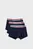 Мужские темно-синие боксеры (3 шт) STRIPED WAISTBAND TRUNK