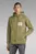 Мужское зеленое худи Sports zip loose