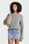 Женский серый шерстяной свитер MERINO BOXY CREW SWTR