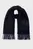 Мужской темно-синий шерстяной шарф TONAL ARCHIVE WOVEN SCARF