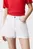 Женские белые джинсовые шорты MOM