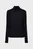 Жіночий чорний гольф GATHERED WAIST LYOCELL LS TOP