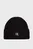 Дитяча чорна шапка MONOGRAM RIB BEANIE