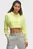 Жіноче салатове худі UA Icon Terry Crop Hoodie