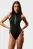 Жіночий чорний купальник PLUNGE NECKLINE ONE PIECE