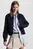 Жіночий темно-синій вовняний бомбер DF WOOL BLEND KNIT MIX BOMBER