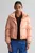 Жіночий персиковий пуховик CROPPED DOWN JACKET