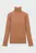 Женский коричневый шерстяной гольф RIBBED TURTLENECK