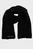 Жіночий чорний шарф TJW LINEAR LOGO TEDDY SCARF