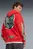Мужское красное худи Melo World Zip Up Hoodie Men