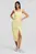Жіноча жовта сукня GATHERED STRETCH DRESS