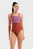 Жіночий теракотовий купальник SOLID SWIMSUIT RACER BACK