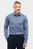 Чоловіча синя сорочка з візерунком SLIM FIT