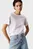 Жіноча біла лляна футболка LINEN JERSEY RELAXED TEE