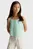 Дитячий зелений топ з візерунком FLOWER AOP STRAP TOP