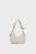 Жіноча біла шкіряна сумка PUSHLOCK LEATHER HOBO