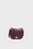 Женская бордовая кожаная сумка Celenea Saddle Bag