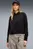 Жіноче чорне поло PUMA Class Relaxed Long Sleeve Fleece Polo Women