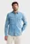 Мужская голубая джинсовая рубашка Men Shirt Long Sleeve Denim