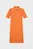 Женское оранжевое платье SLIM SHIELD SS PIQUE POLO DRESS