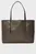 Женская черная сумка с узором EMBLEM AOP TOTE W/ POUCH