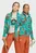 Дитяча бірюзова спортивна кофта з візерунком Adidas Minecraft Terrex CLIMAWARM Full-zip Fleece