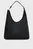 Жіноча чорна шкіряна сумка SLOUCHY LEATHER MD SHOULDER