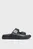 Мужские черные кожаные слайдеры DOUBLE STRAP SANDAL