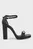 Жіночі чорні шкіряні босоніжки HIGH HEEL SANDAL LEATHER