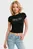 Женская черная футболка