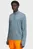 Чоловічий бірюзовий лонгслів UA LAUNCH 1/4 ZIP
