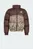 Дитяча коричнева куртка SYNTHETIC DOWN ALLOVER PRINT