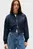Женский синий бомбер NYLON REG CROPPED