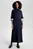 Женское темно-синее шерстяное платье SOFT WOOL MIDI