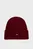 Чоловіча бордова кашемірова шапка TH CASHMERE PLAQUE BEANIE