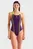 Жіночий фіолетовий купальник CLEAR LINES SWIMSUIT V BACK LB