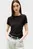 Жіноча чорна футболка TJW SLIM ESSENTIAL RIB SS EXT